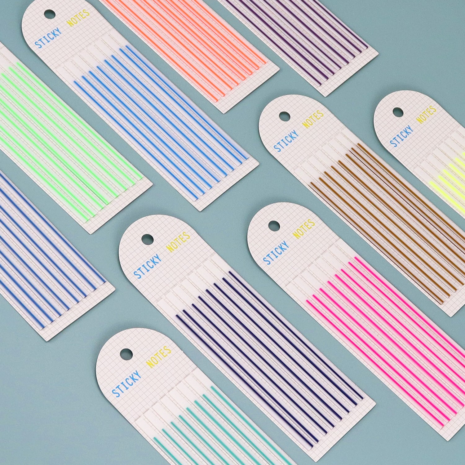 Transparent sticky highlighter strips