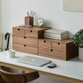 wood desktop organizer