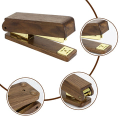 wooden office stationery stapler