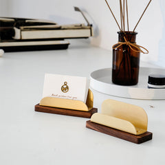 Walnut Business Card Holder