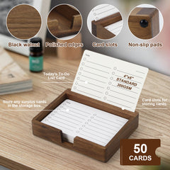 wooden memo holder