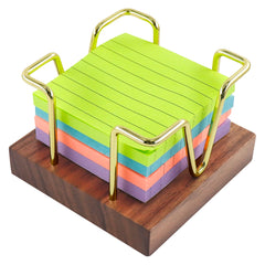 walnut sticky note holder