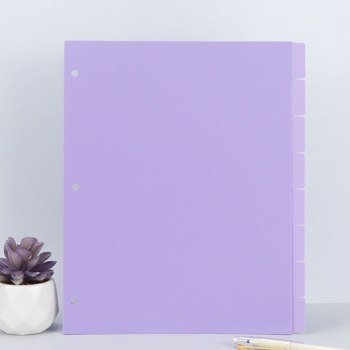 Light Purple Frosted A5/A6/A7 Tab Divider