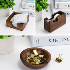 black walnut desk accessories