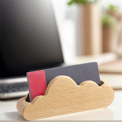wooden name card holder