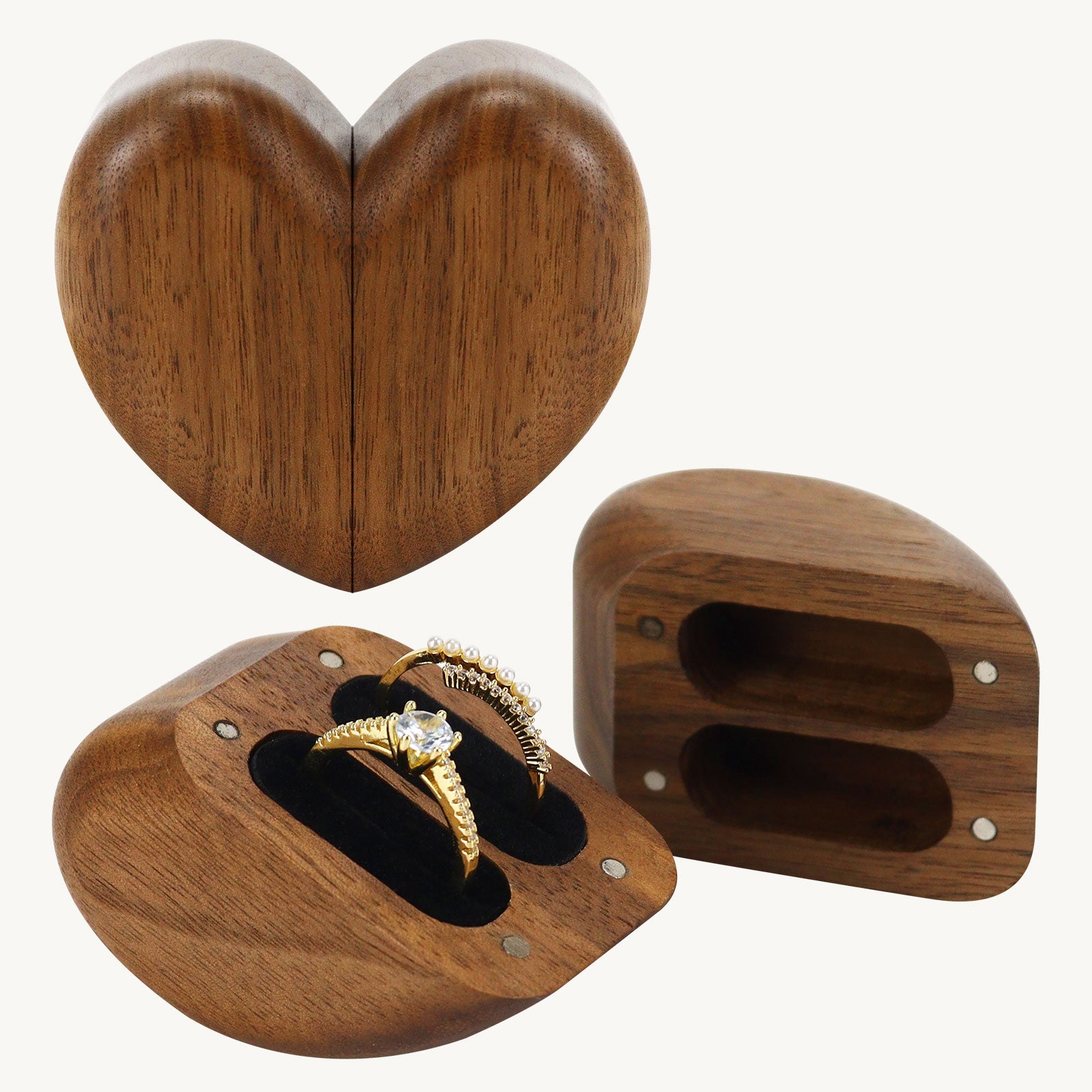 heart shaped ring box