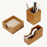 cherry wood desk organizer