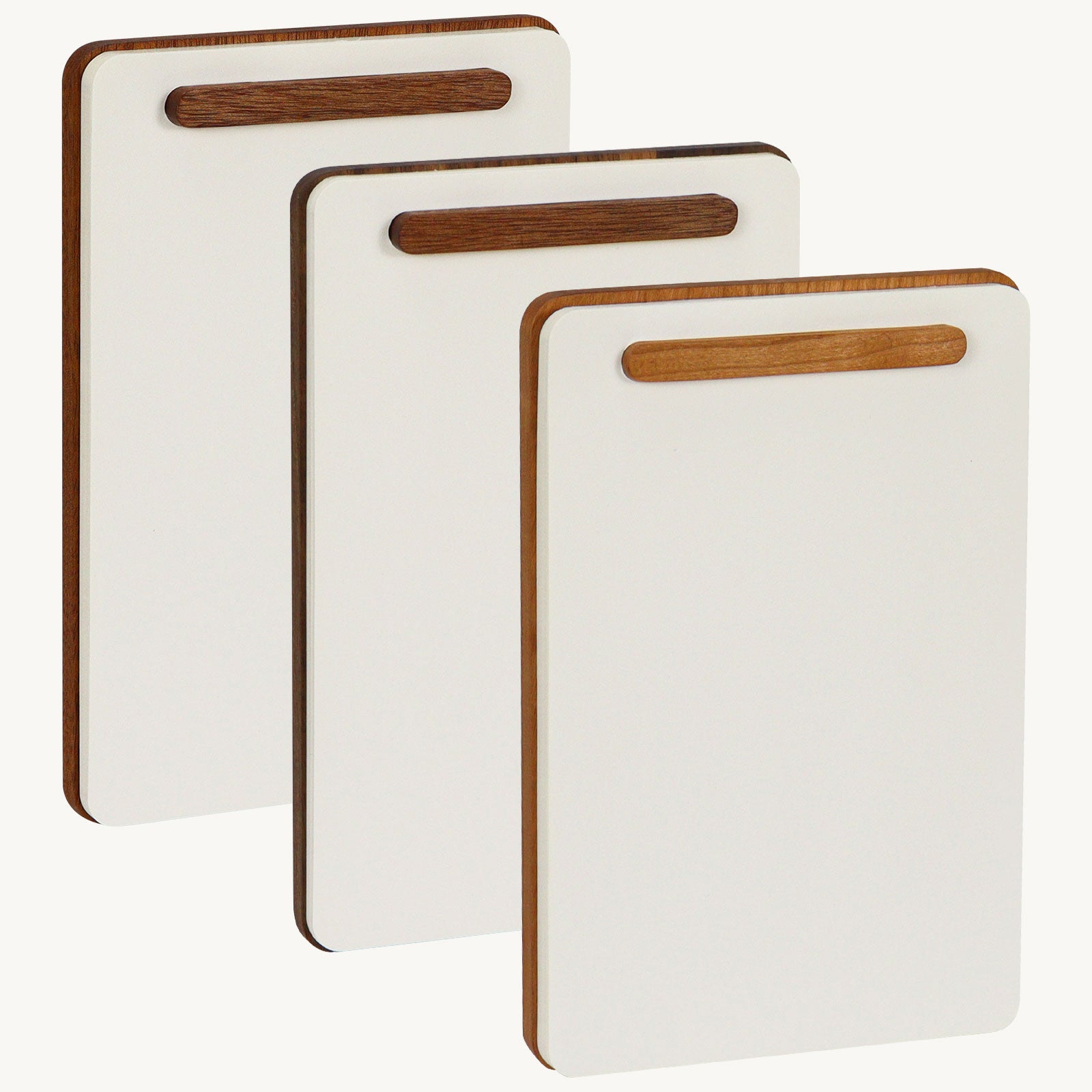 wooden memo pad holder