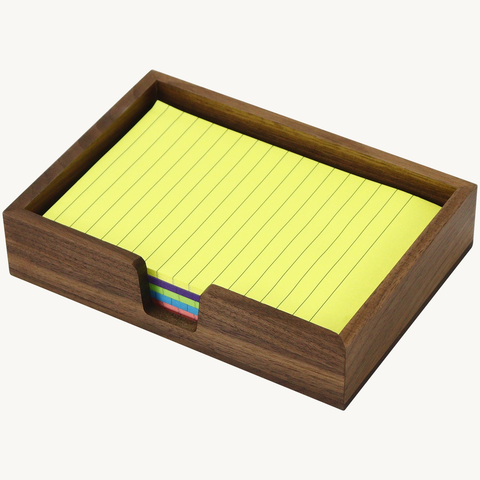 wooden memo holder