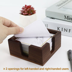 wood memo pad holder