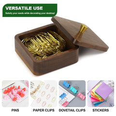 wooden clip storage box