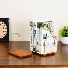 brass arched bookends