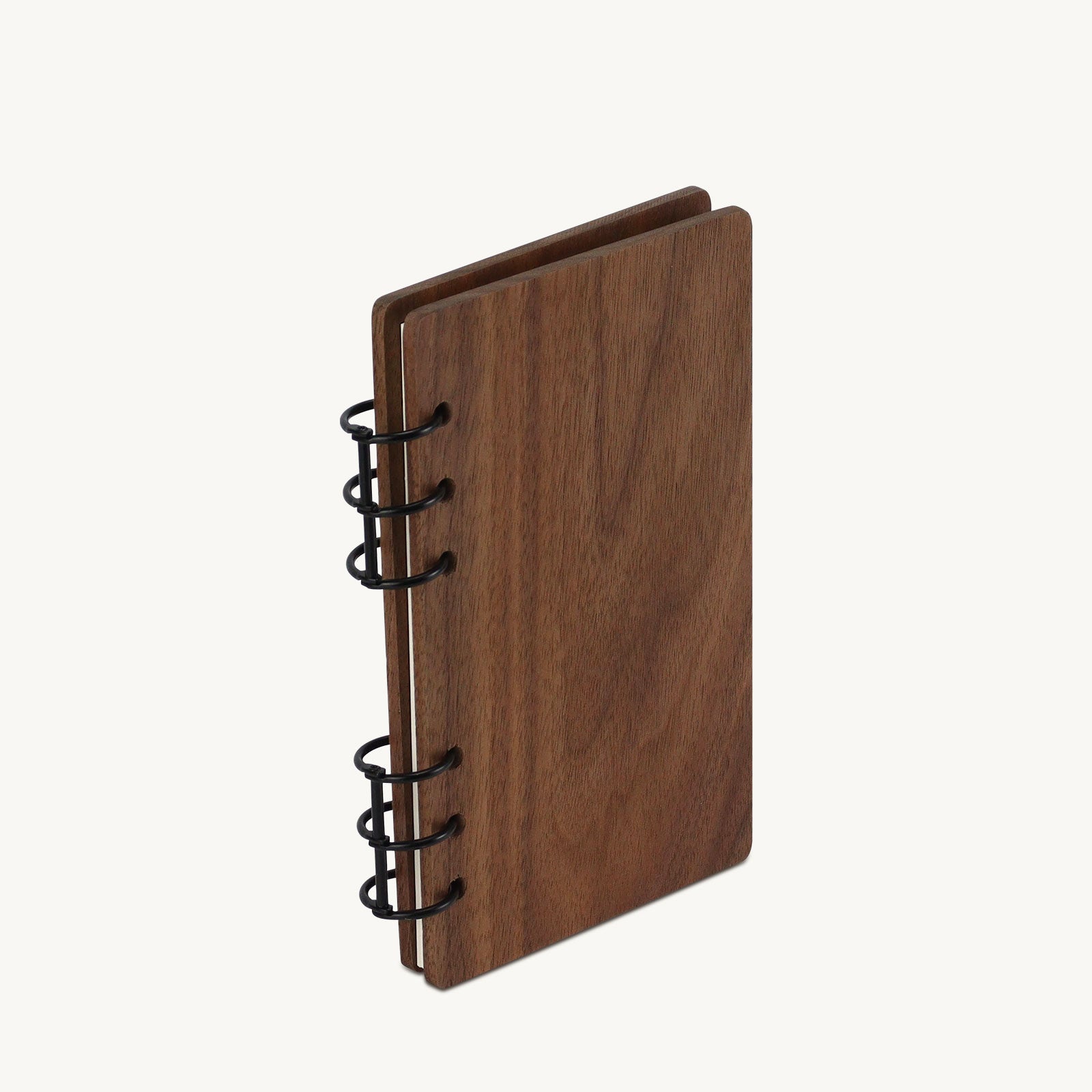 walnut wood notebook