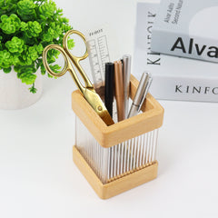 beech wood pencil cup holder