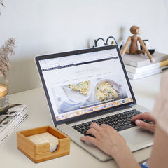 square memo paper holder