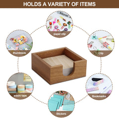 wood sticky note dispenser