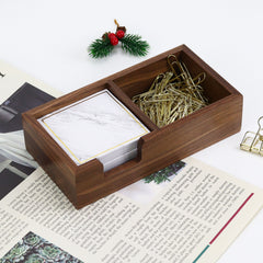 walnut notepad holder