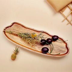 wooden snack tray