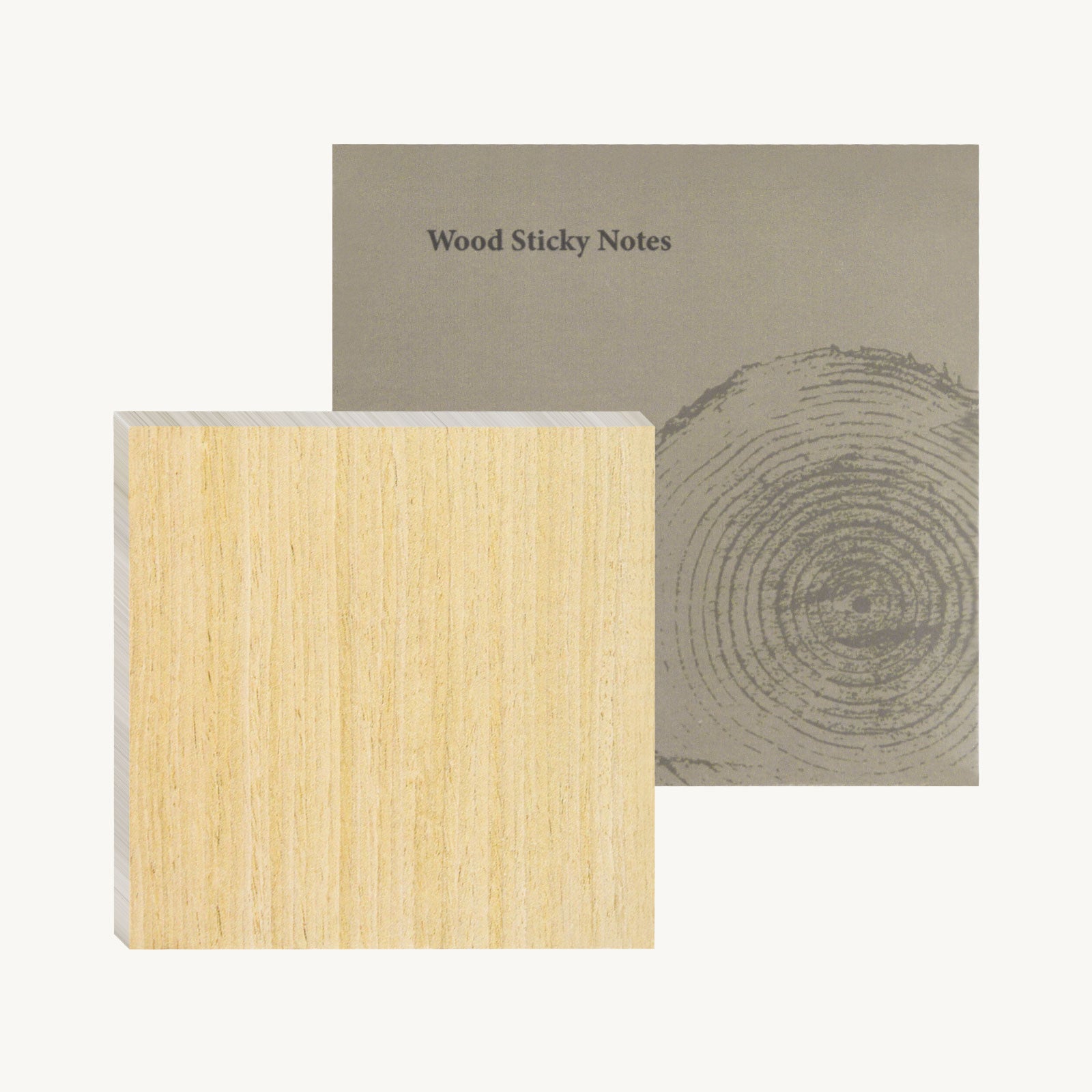 wood grain sticky notes