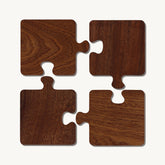 puzzle wood coasters