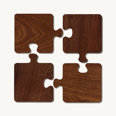 puzzle wood coasters
