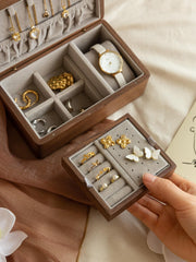 wooden jewelry box organizer