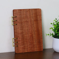 A5 Ebony wood binder
