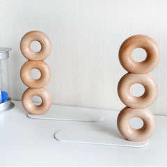 beech wood bookshelf organizer