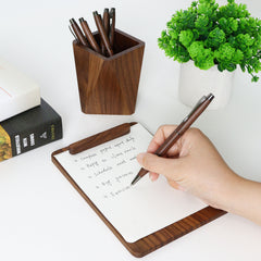 wooden stationery holder