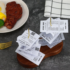 Wooden Paper Receipt Holder