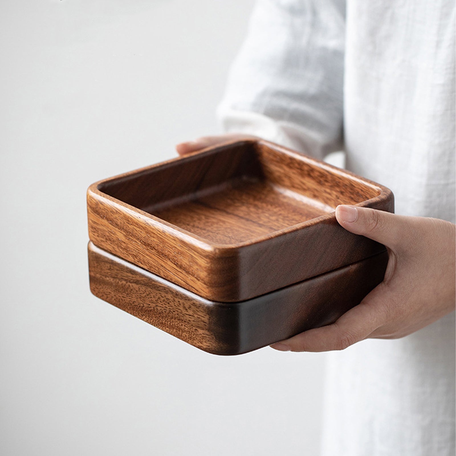 wooden snack plate