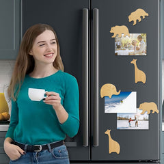 wooden decor magnets