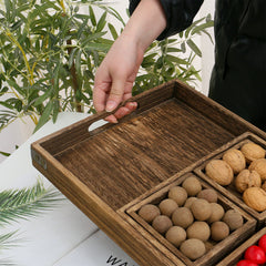 rustic wooden organizer