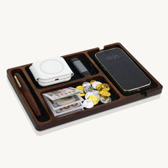 wooden docking tray