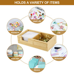 bamboo compartment tray