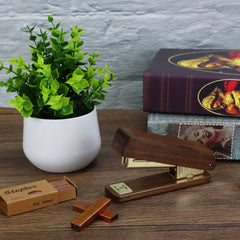 luxury wooden desktop stapler