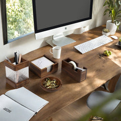 wooden office accessories