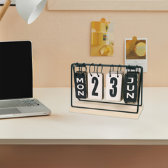 vintage flip desk calendar