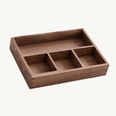 walnut desk organizer