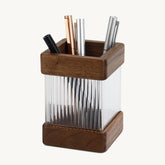 walnut acrylic pen holder