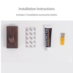 wood towel hook wall-mounted