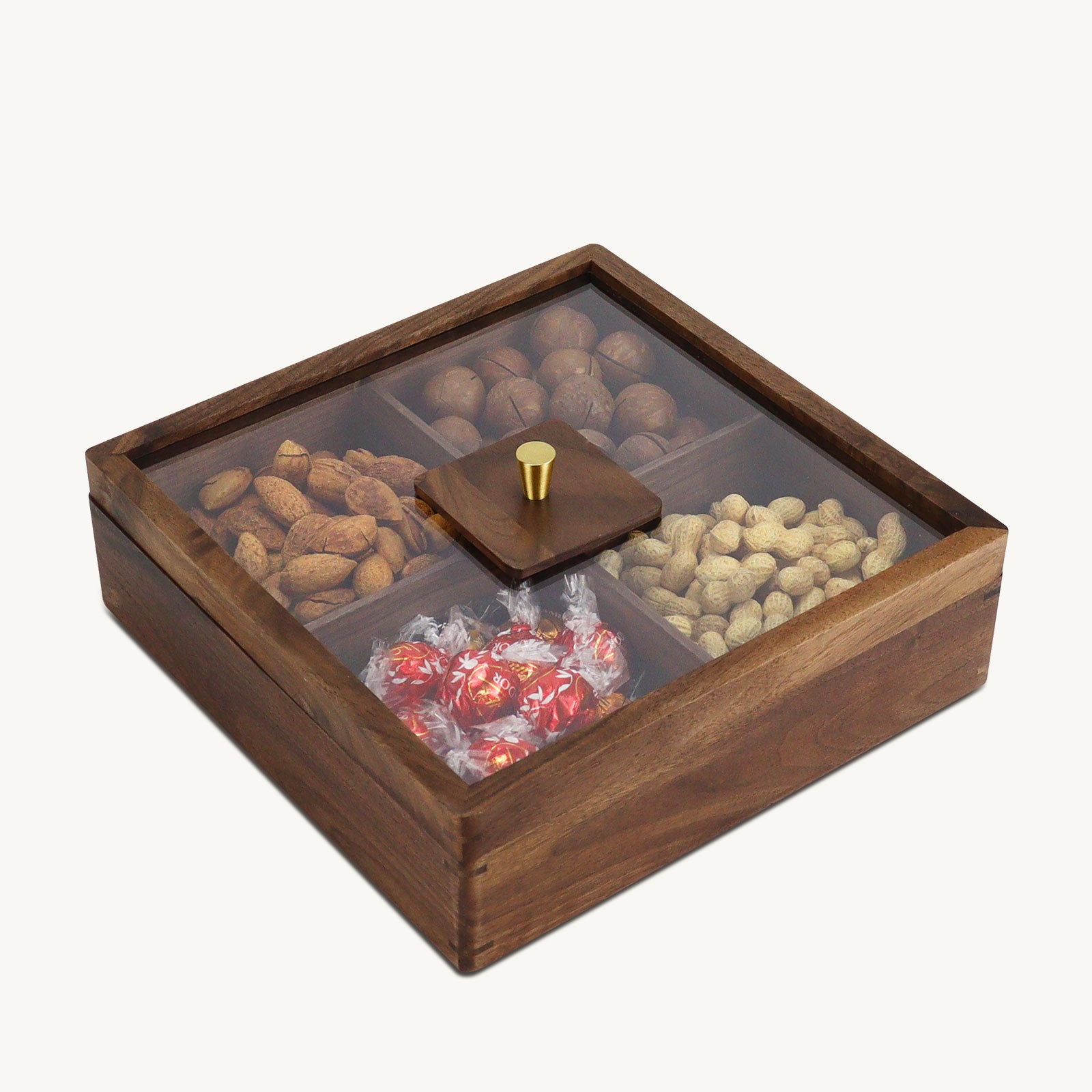 walnut snack serving box
