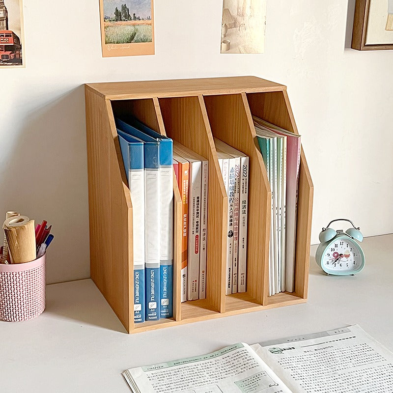 wooden magazine holder