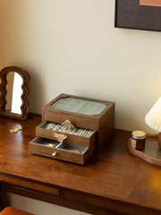 solid wood jewelry organizer