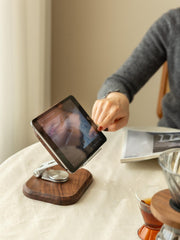 walnut desk organizer