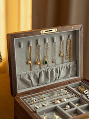 solid wood jewelry case