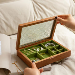 wooden jewelry organizer