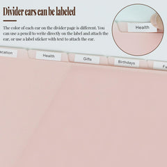 binder tabs with pockets