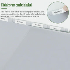 tab dividers with pocket