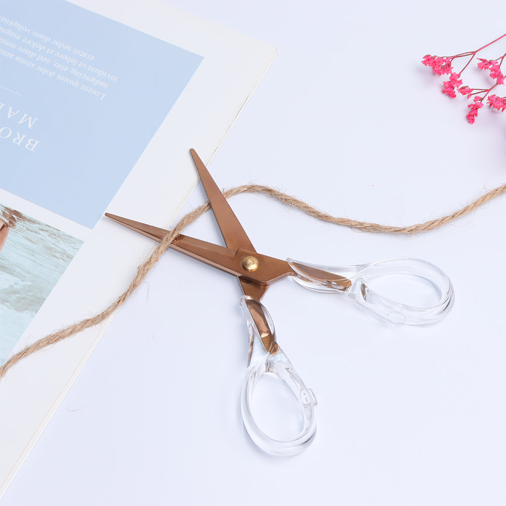 Acrylic Rose Gold Scissors – MultiBey - For Your Fashion Office